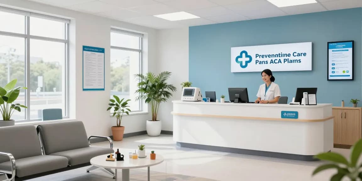 ACA preventive care coverage in a modern healthcare facility with compassionate medical services and patient care.