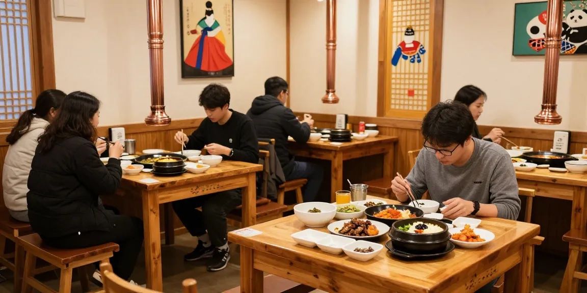 A cozy Korean restaurant in Sangbong-dong featuring traditional dishes and warm ambiance.