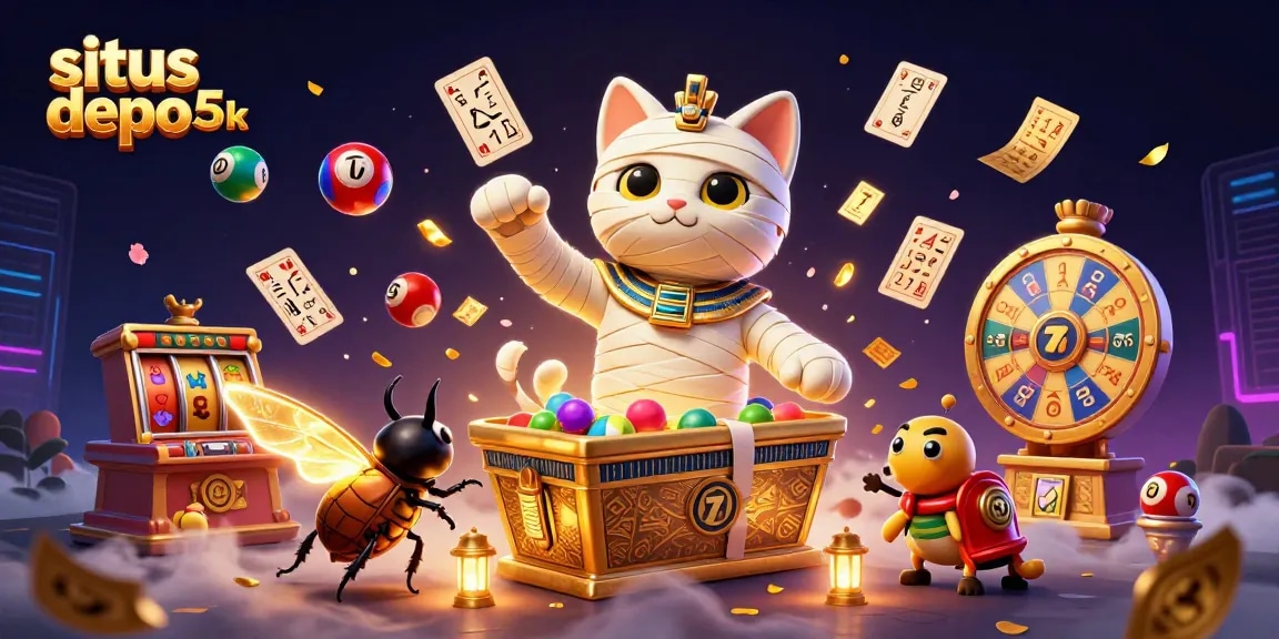 Slot depo 5k memikat dengan kucing mumi dan simbol keberuntungan dalam permainan slot