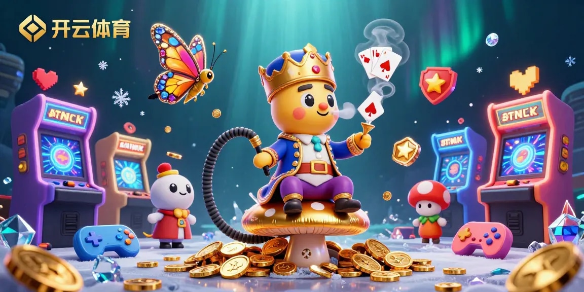Experience winning excitement at 开云体育 in this vibrant 3D casino scene packed with gaming action.