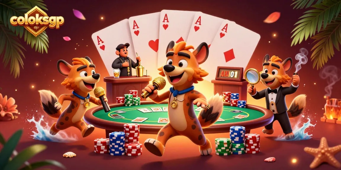 Coloksgp menampilkan hyena lucu di kasino komedi, menciptakan pengalaman bermain yang unik.