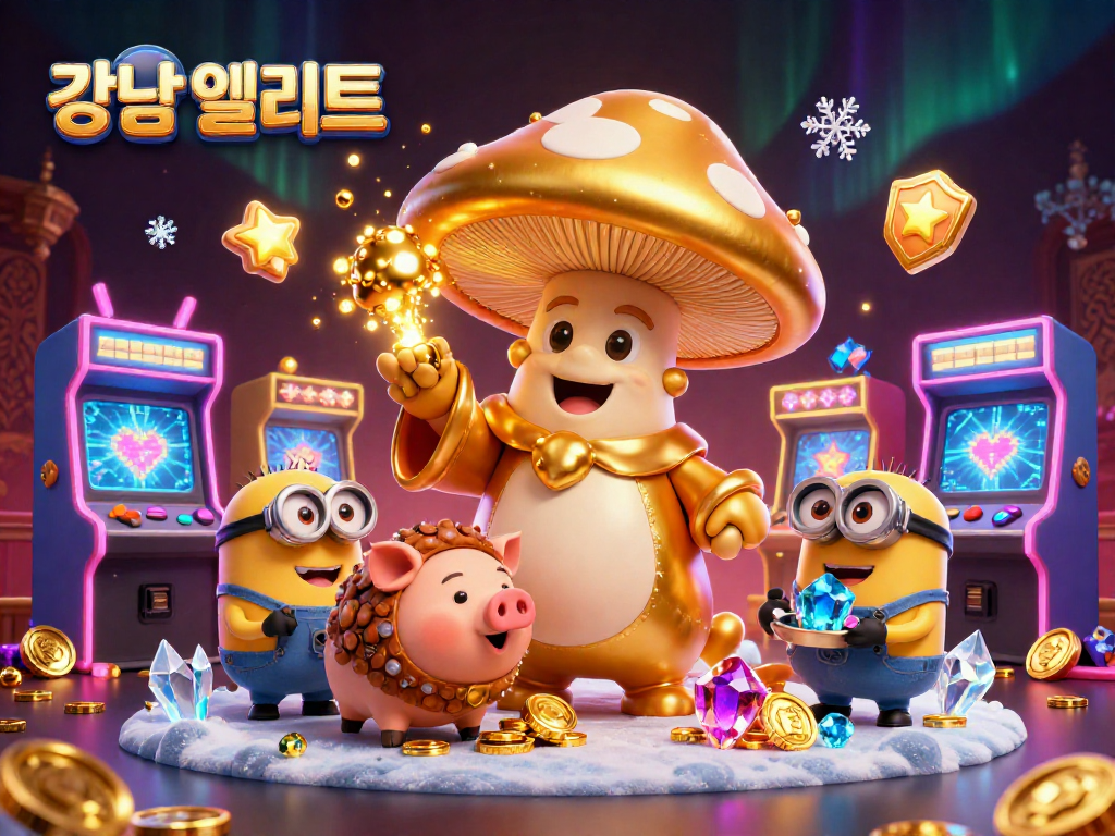 강남 엘리트 하이퍼블릭 가라오케에서 소규모 친목 모임을 즐기는 장면을 담은 일러스트입니다.