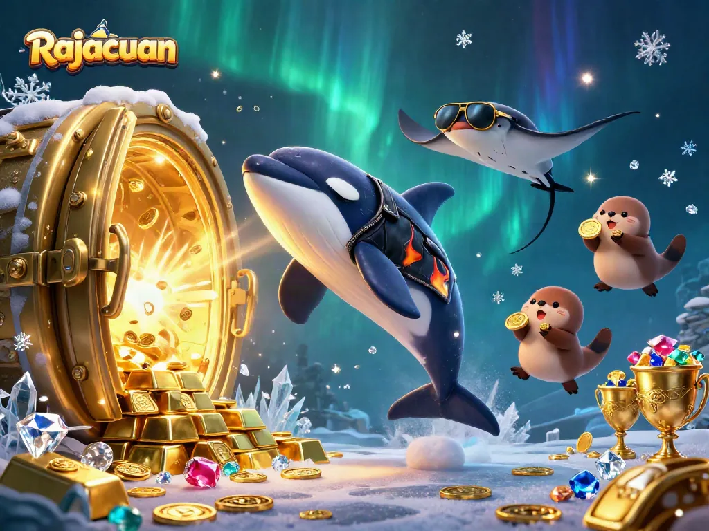 Spin and win with Rajacuan's new immersive games featuring animated sea creatures and treasure visuals.