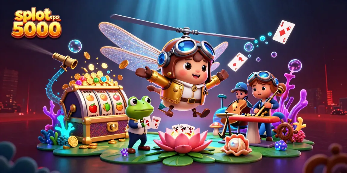 Experience thrilling wins with slot depo 5000 at an immersive underwater casino scene.