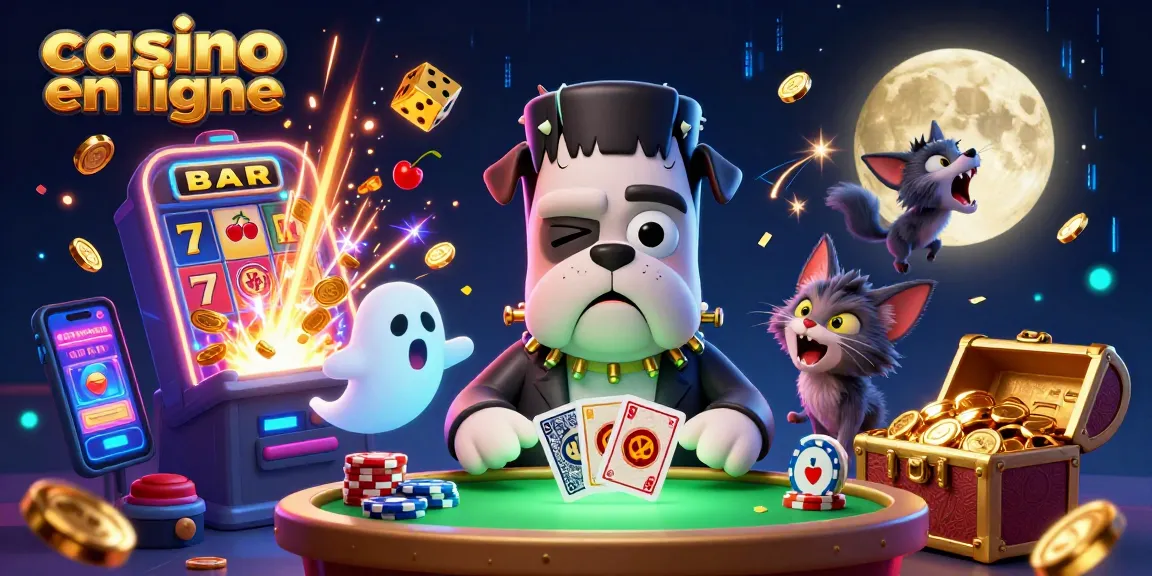 Jouez au casino en ligne avec une scène dynamique incluant des personnages et des récompenses.