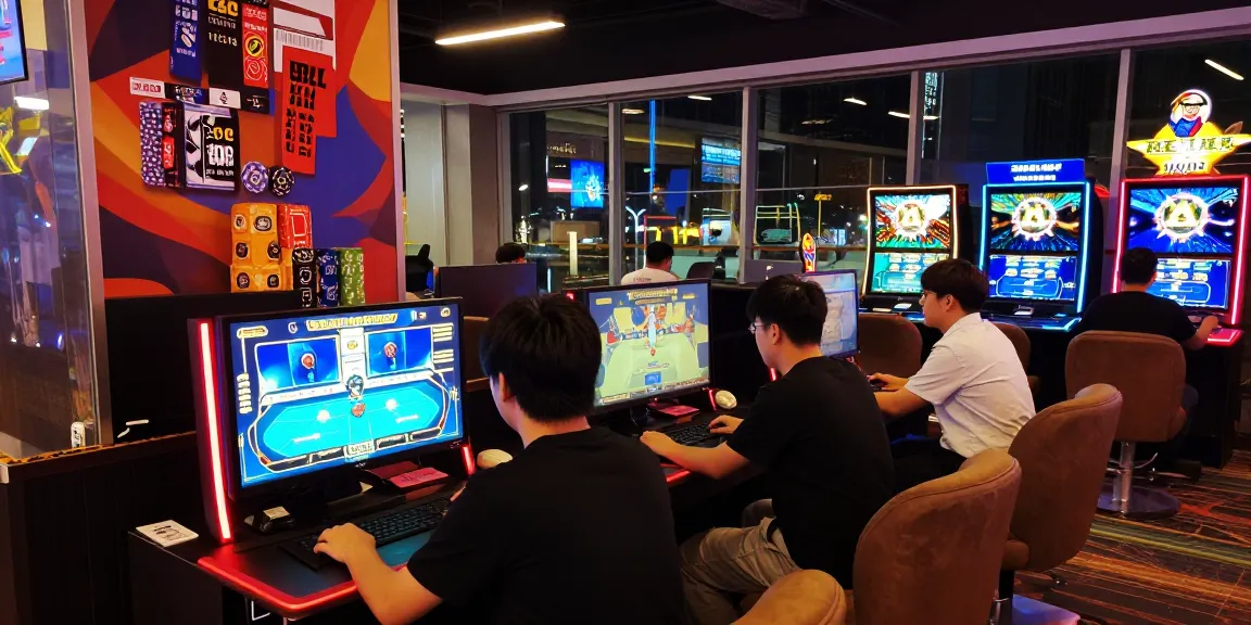 Players enjoying interactive live dealer games at MBM娛樂城 in a vibrant casino atmosphere.