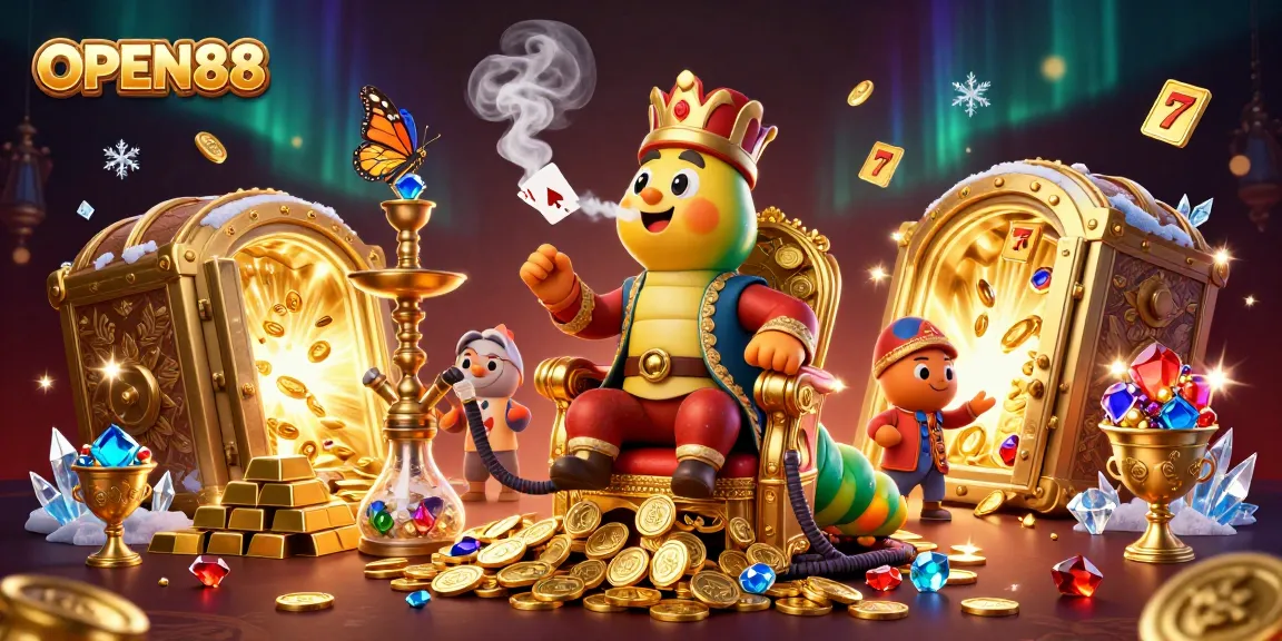 Engage in thrilling gameplay at OPEN88 featuring vibrant slot symbols and rich 3D visuals.
