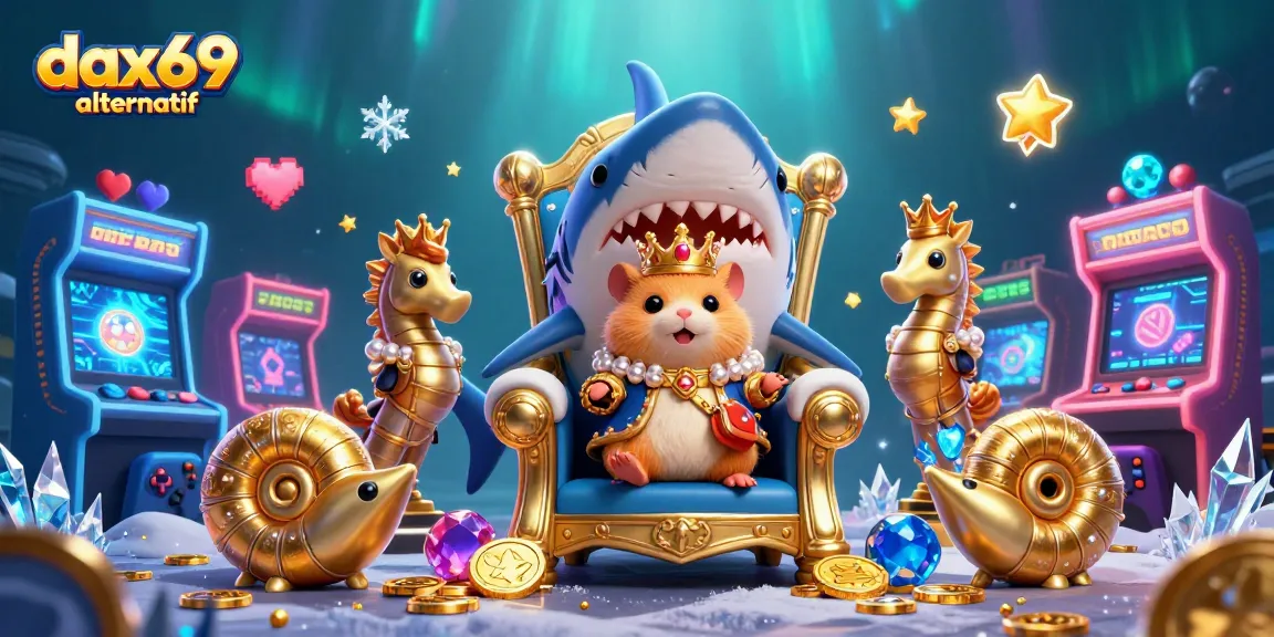 Mengoptimalkan pengalaman bermain dengan dax69 alternatif, raja hamster bermahkota karang di takhta gigi hiu.