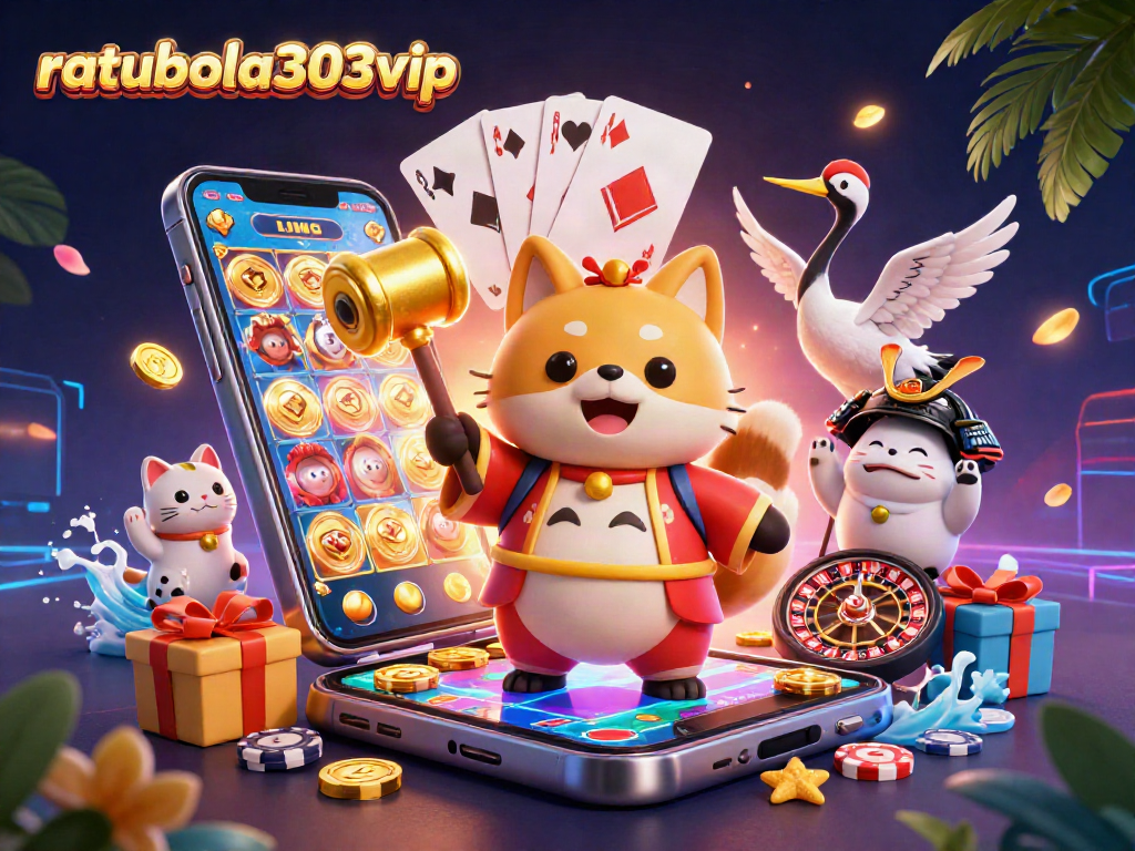 ratubola303vip menang besar dengan slot game dan simbol keberuntungan