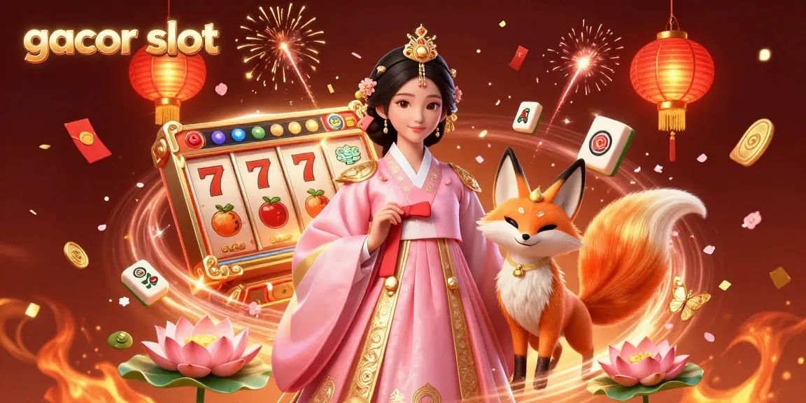 Experience the excitement of gacor slot with vibrant characters and dynamic casino elements in a captivating scene.