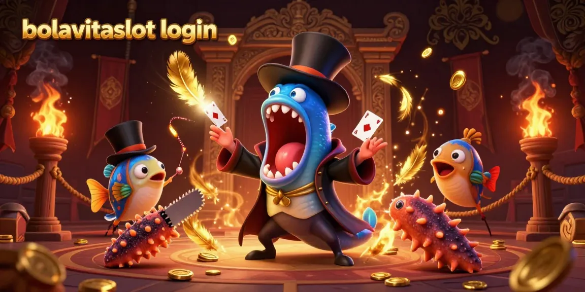 Engage in the thrilling bolavitaslot login experience with vibrant characters and casino elements.