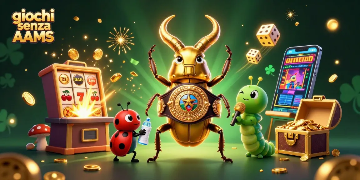 Scopri giochi senza AAMS con una scena vivace e casino avvincente arricchita da simboli e premi.