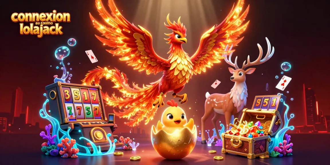 Engage with the amazing visuals of Connexion au casino lolajack featuring exciting slot games and thrilling phoenix characters.
