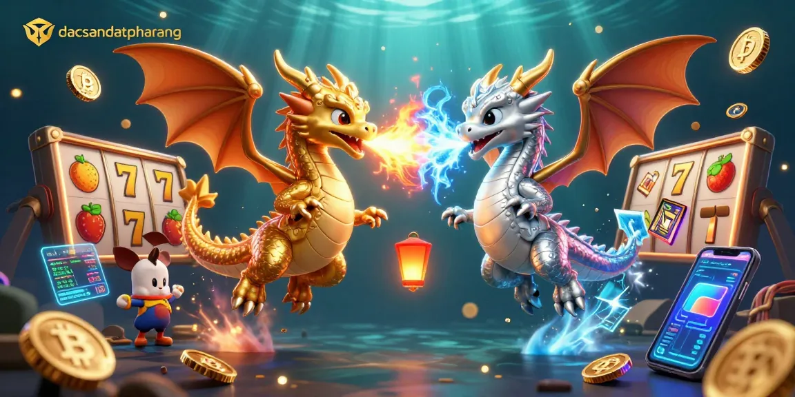 Experience dynamic gameplay at dacsandatphanrang with twin dragons and vivid slot symbols