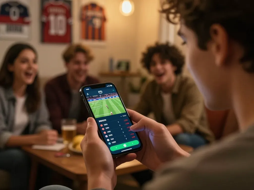 Siti non AAMS utenti che interagiscono con l'app di scommesse sportive per le quote dei giochi dal vivo.
