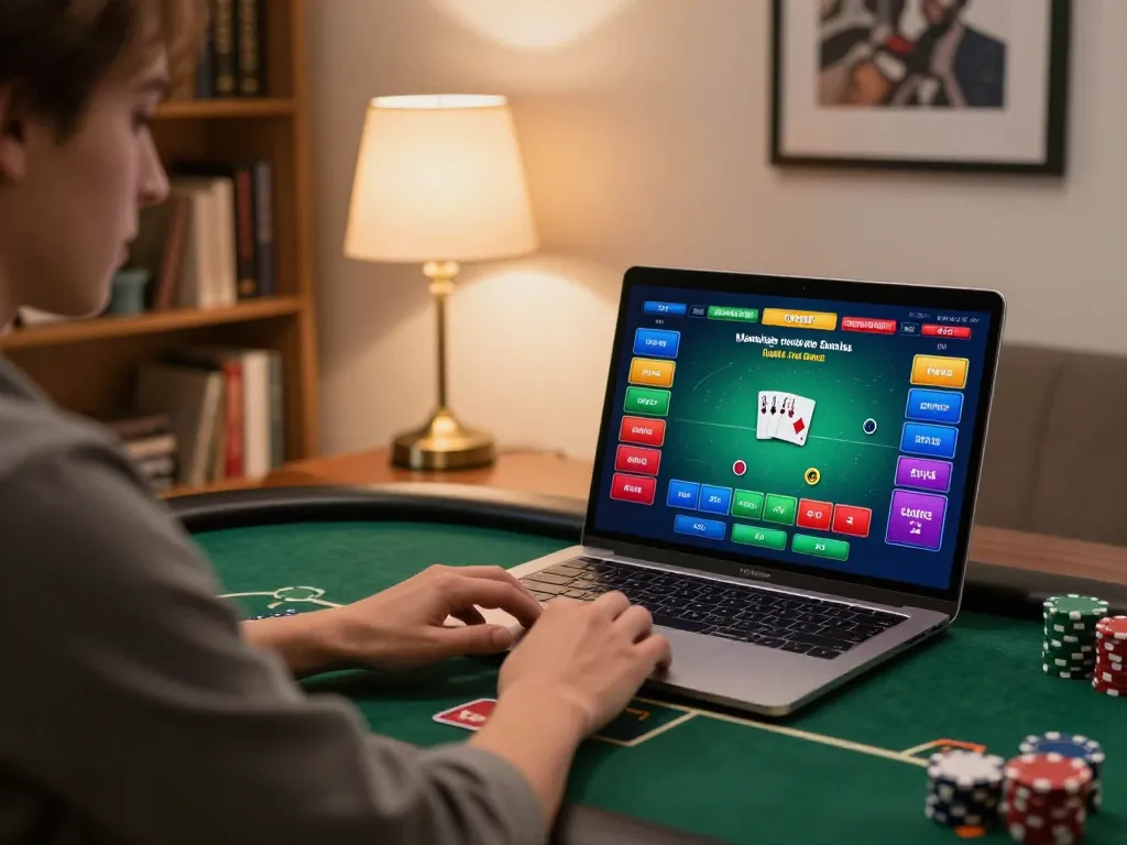 Trải nghiệm link vào m88 mới nhất thông qua gameplay poker trực tuyến hấp dẫn tại nhà, thể hiện cược chiến lược.