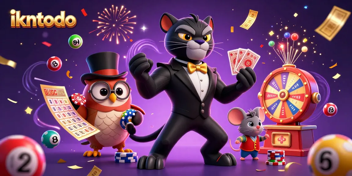 Engage in thrilling gameplay with ikntoto as the charming characters deal cards and manage chips.