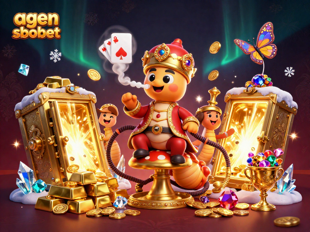 Experience thrilling wins at agen sbobet with a vibrant 3D casino illustration featuring mystical elements.