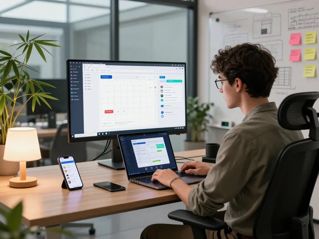 ClawdBot personal AI assistant enhancing productivity in a modern workspace.
