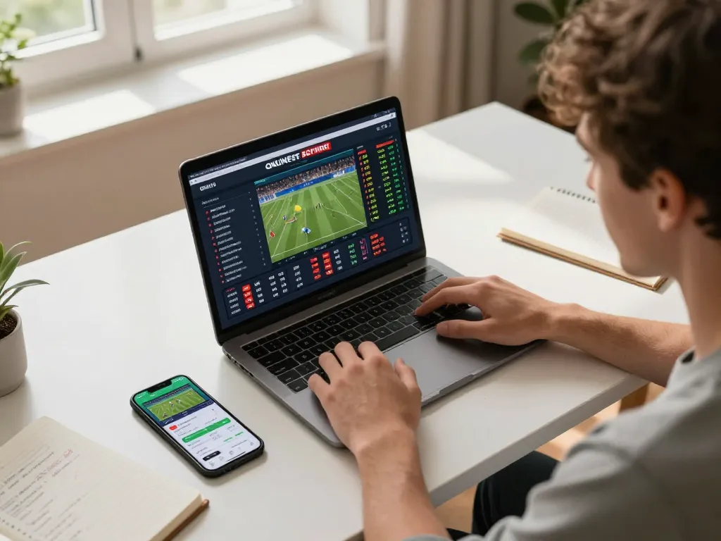 Betting strategies at home with engaging online sports action on 888vnd gaming screen