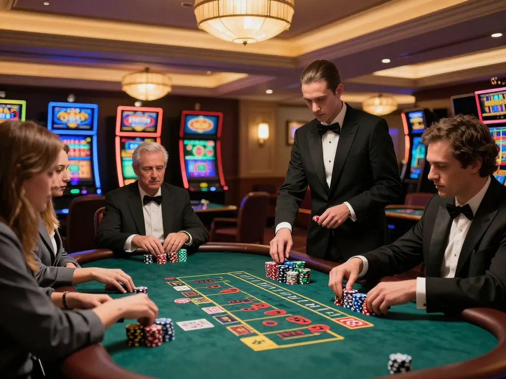 Players engaged in intense blackjack action at XX88 casino with chips piled up.