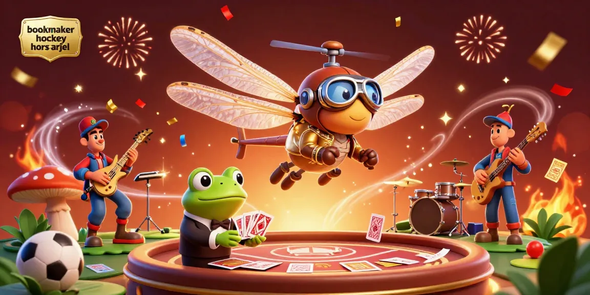 Pariez avec un bookmaker hockey hors arjel et découvrez un casino animé avec des personnages colorés.