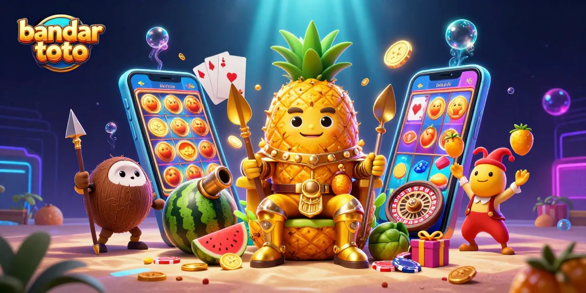 Engage with bandar toto in a vibrant 3D illustration showcasing dynamic casino elements and exciting gameplay.