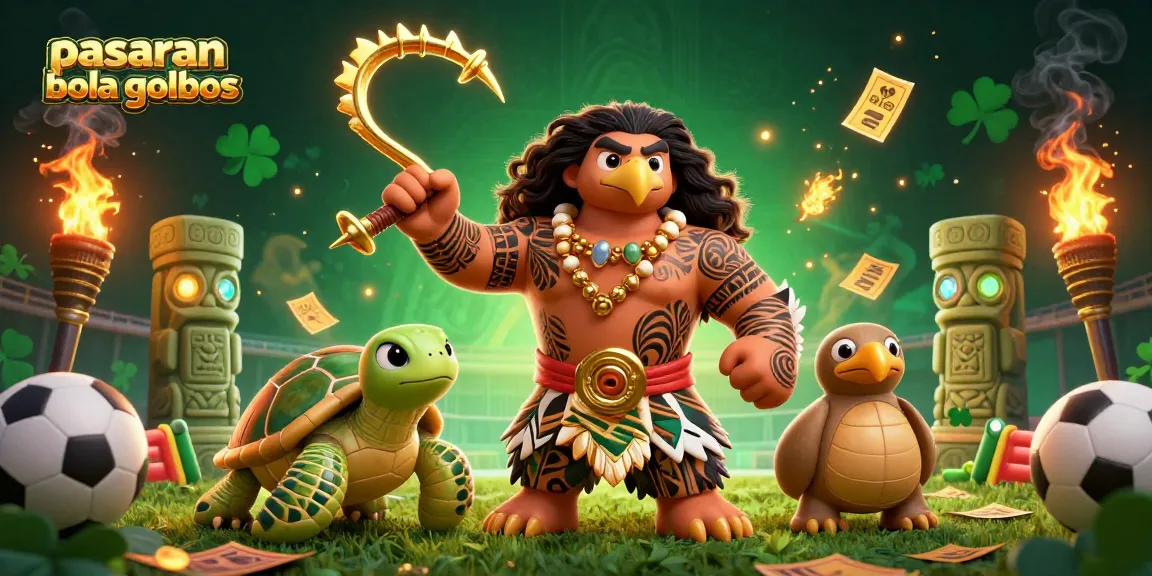 Experience the excitement of pasaran bola golbos with sports betting, featuring vibrant illustrations and dynamic elements.