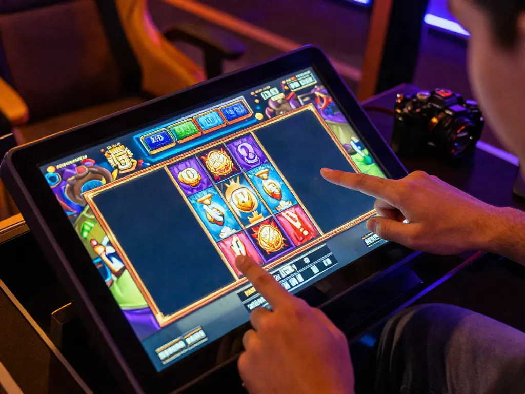 Engaging online slot gaming experience with colorful virtual interface and player interaction.