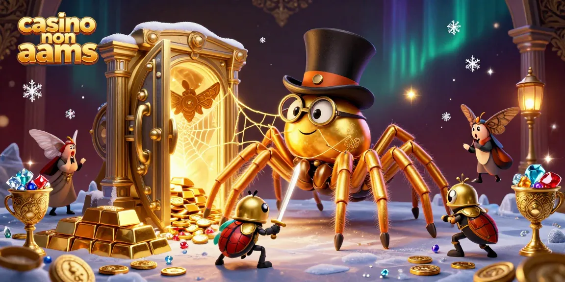 Gioco al casinò non AAMS con una tarantola d'oro e un cavaliere in un'avventura scintillante.