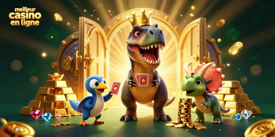 Découvrez le meilleur casino en ligne avec cette illustration animée captivante, alliant fun et enjeux.