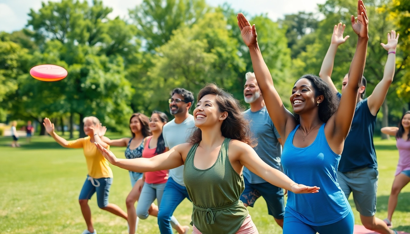 Engage with a vibrant community in a health-focused scene representing newsmilelife ideals.