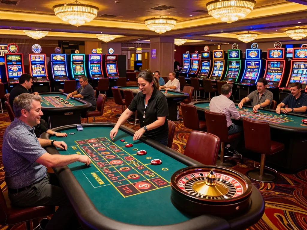 Experience the excitement of RR88 as players engage in dynamic roulette gaming at a luxurious casino venue