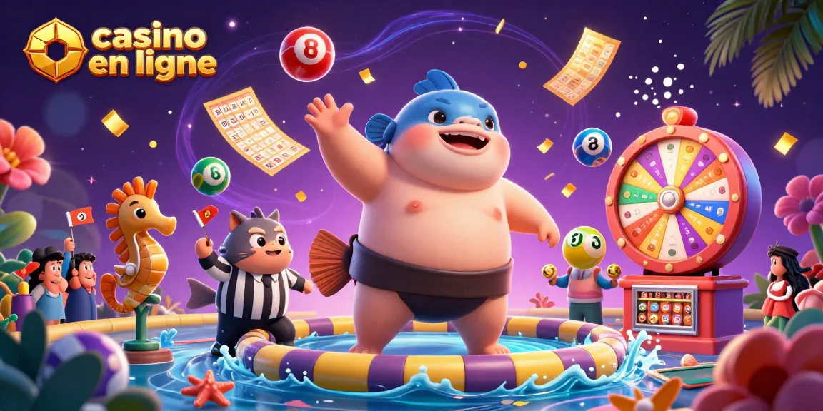Jouez au casino en ligne avec des jeux dynamiques et des personnages colorés en pleine action.