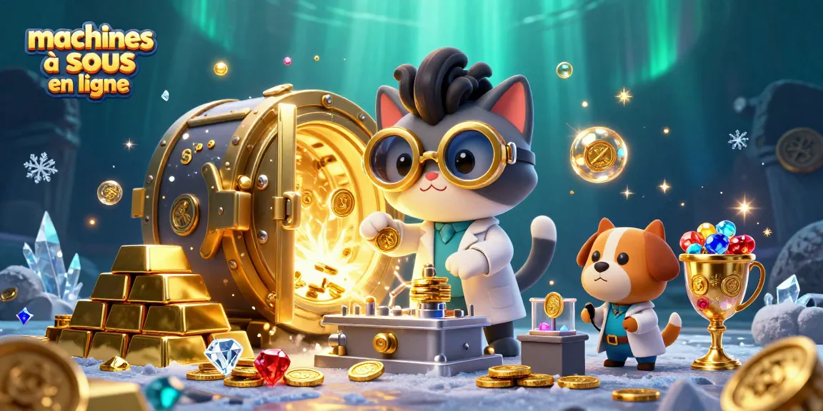 Jouez aux machines à sous en ligne avec des personnages animés et un décor captivant.