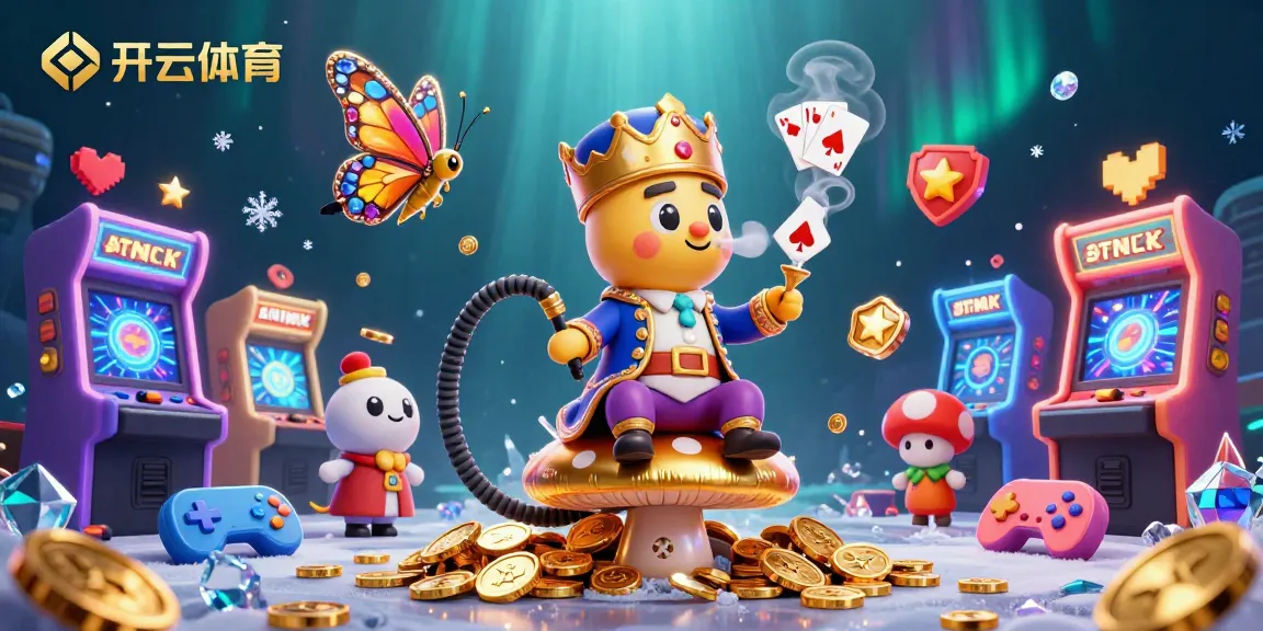 Experience winning excitement at 开云体育 in this vibrant 3D casino scene packed with gaming action.