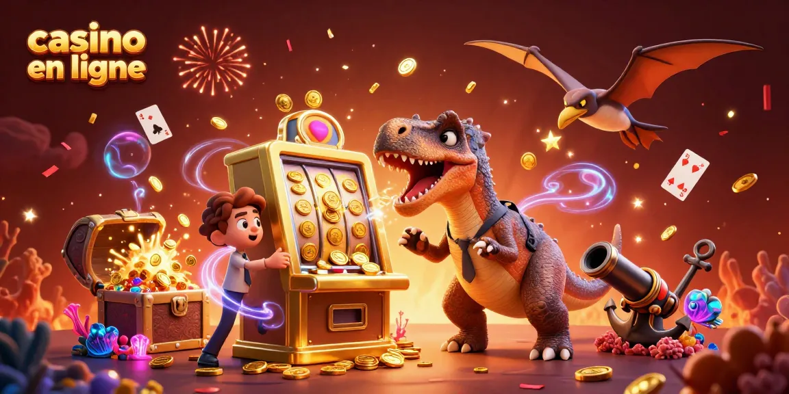 Le pachycephalosaurus en train d'initier un jackpot au casino en ligne, entouré de pièces d'or et d'effets festifs.