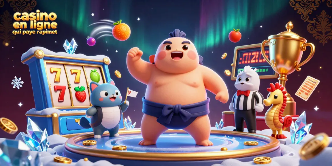 Profitez des jeux au casino en ligne qui paye rapidement avec des machines à sous colorées et des personnages amusants.