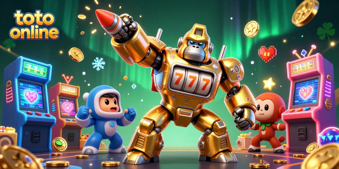 Menangkan jackpot dalam pengalaman toto online dengan gorila emas mech dan slot mesin berputar!