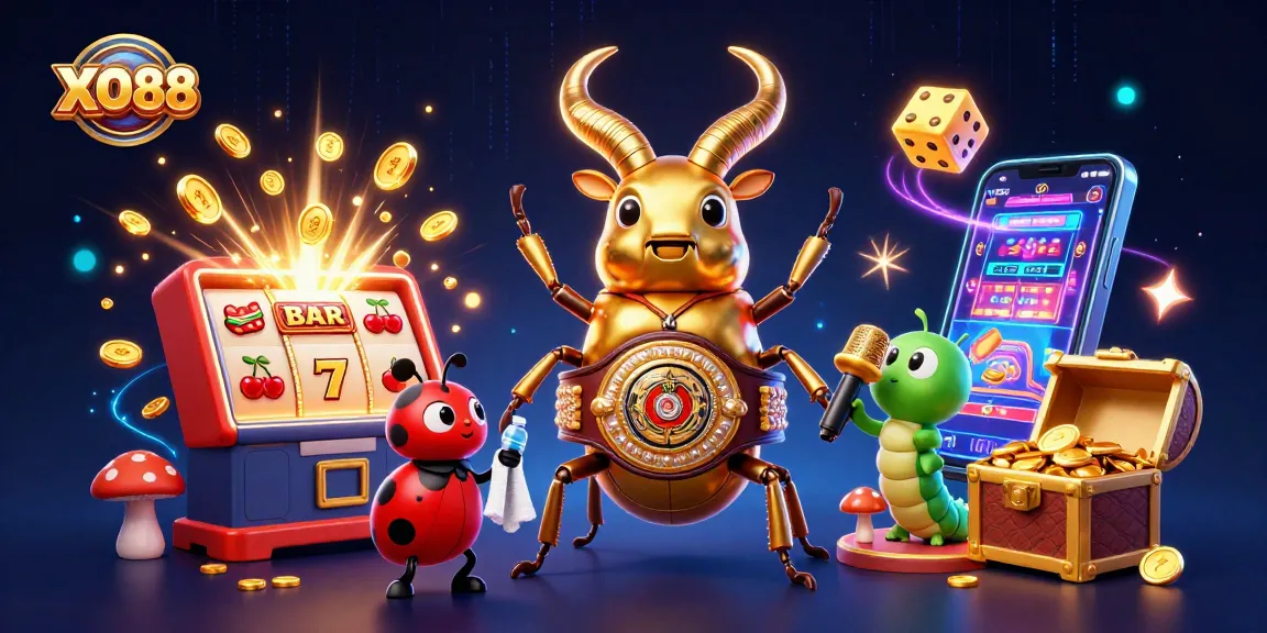 X08 Players Enjoying an Action-Packed Casino Experience with Slot Machines and Characters